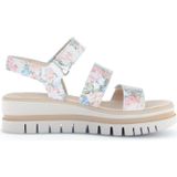 Gabor - Sandalen - Veelkleurig - Leer - Bloemenprint - Verstelbare Bandjes