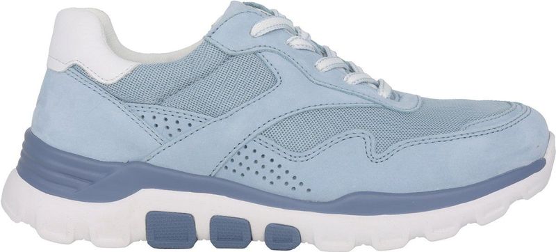 Gabor - Rollingsoft Sensitive - Dames Wandelsneaker - Blauw - Flexibele Zool