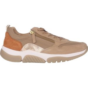 Gabor - Rollingsoft Sensitive - Dames Wandelsneaker - Beige - Flexibele Zool