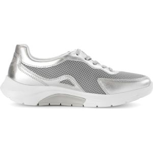 Gabor - 66.923.19 - Dames Rollende Wandelsneaker - Zilver - Leather