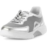 Gabor - 66.923.19 - Dames Rollende Wandelsneaker - Zilver - Leather
