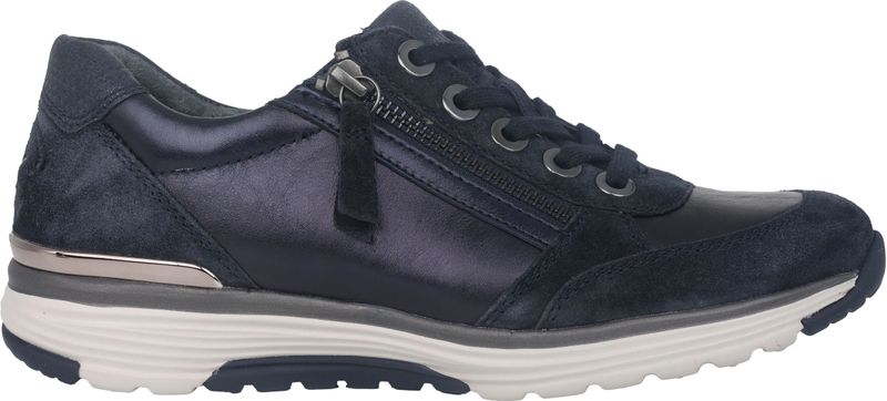 Gabor - Rollingsoft Sensitive - Dames Wandelsneaker - Blauw - Flexibele Zool