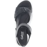Gabor - 62.845.57 - Dames Sandaal - Zwart - Lichte Buitenzoole