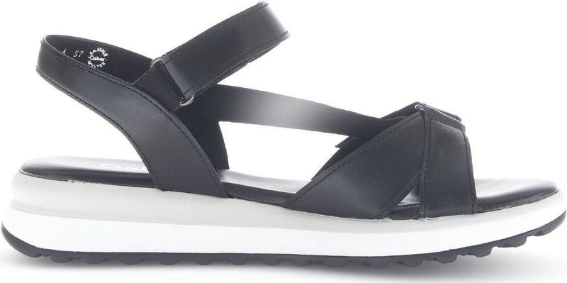 Gabor - 62.845.57 - Dames Sandaal - Zwart - Lichte Buitenzoole