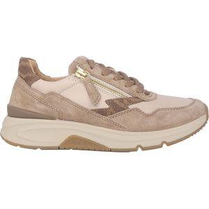Gabor - Rollingsoft Sensitive - Dames Wandelsneaker - Beige - Flexibel Zooldesign