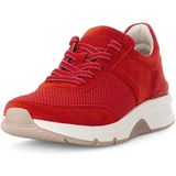 Gabor - Rollingsoft Sensitive - Dames Wandelsneaker - Rood - Flexibel Zooldesign