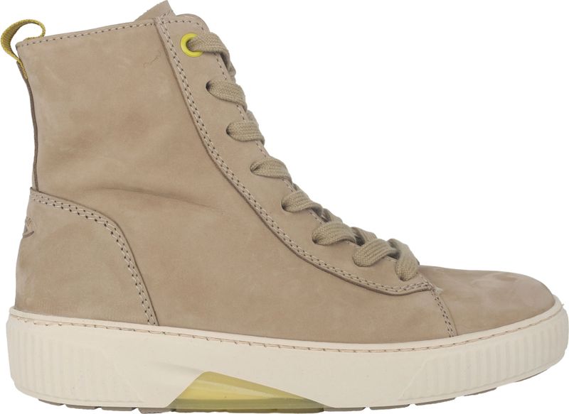 Gabor - rollingsoft sensitive - dames laars - beige - Rolloverschoen met Flexibele Zool