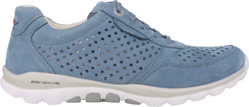 Gabor - Rollingsoft Sensitive - Dames Wandelsneaker - Blauw - Flexibele Zool