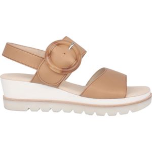 Gabor - 44.645.24 - Dames Sandaal - Bruin - Leer - Hakhoogte 3 cm
