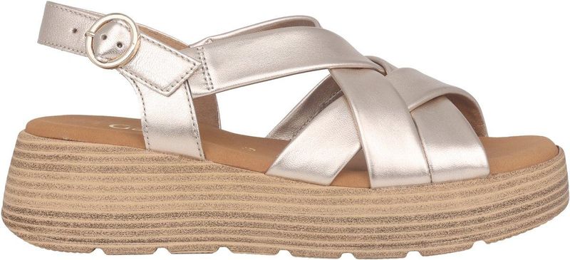Gabor - 42.872.82 - Dames Sandaal - Zilver - Extra Lichte Buitenzoal