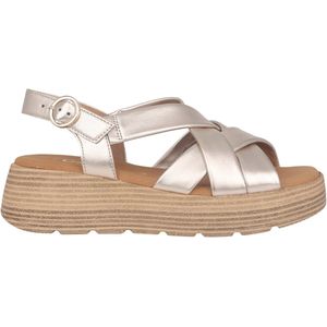 Gabor - 42.872.82 - Dames Sandaal - Zilver - Lichte Buitenzoon