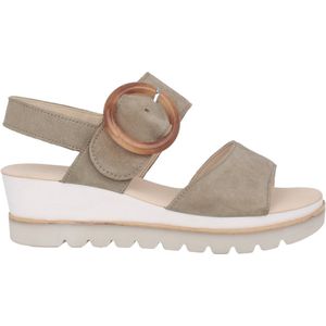 Gabor - 44.645.19 - Dames Sandaal - Groen - Lichte Buitenzoool - Hakhoogte 3 cm