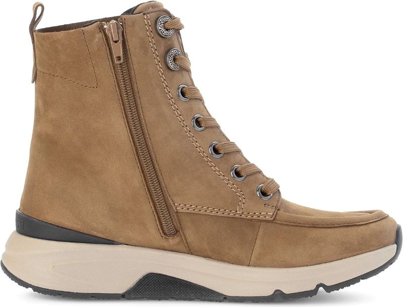 Gabor - 56.884.44 - Dames Rollende Wandelsneaker - Bruin - Rollingsoft Technologie