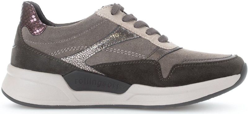 Gabor - Rollingsoft Sensitive - Dames Wandelsneaker - Grijs - Flexibel Zooldesign