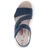 Gabor - Rollingsoft Sensitive - Dames Wandelsandaal - Blauw - Lichtgewicht Design