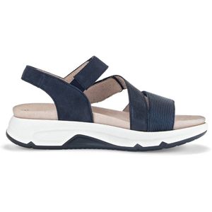 Gabor - Rollingsoft Sensitive - Dames Wandelsandaal - Blauw - Lichtgewicht Design