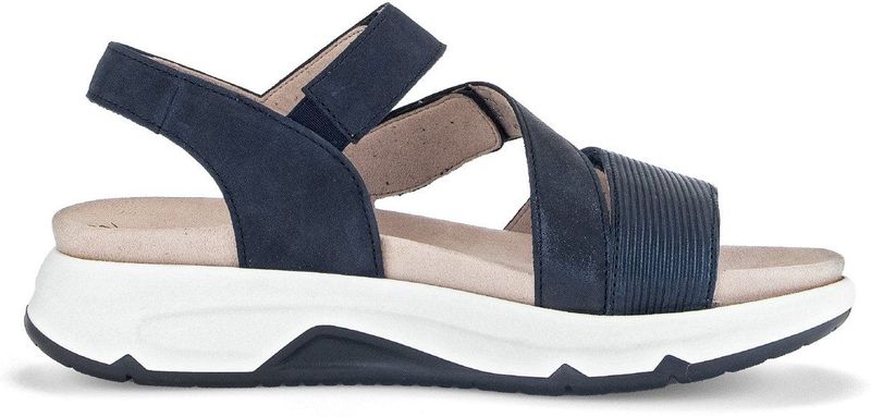 Gabor - Rollingsoft Sensitive - Dames Wandelsandaal - Blauw - Lichtgewicht Design