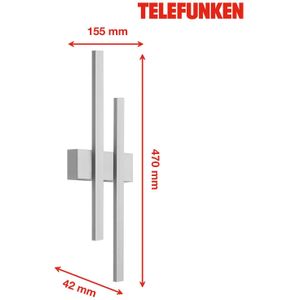 Telefunken 313204TF - LED Wandlamp voor buiten 2xLED/8W/230V IP44