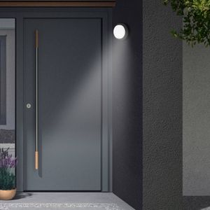 Telefunken - led Außenwandleuchten Bewegungssensor IP44 Ø17cm 12W schwarz