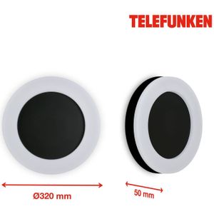 Telefunken Rixi LED buitenwandlamp, zwart