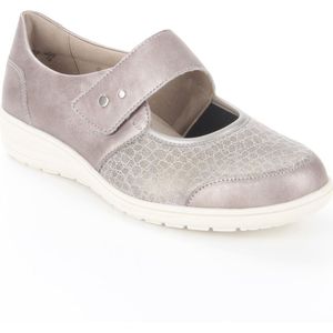 Solidus -Dames - taupe - lage gesloten schoenen