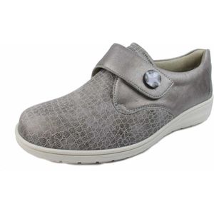 Solidus - Lage Schoen - Zwart - Glad Leer - Klittenbandsluiting