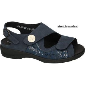 Solidus -Dames -  blauw donker - sandalen - maat 37½