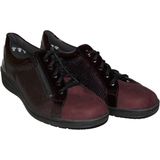 Solidus - 29001 Wijdte K - Damesschoenen - Bordo - Leer