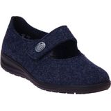 Solidus - Dames - Pantoffels - Blauw - Wolmix - Model 29066 Kate
