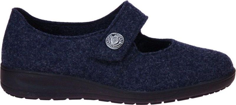 Solidus - Dames - Pantoffels - Blauw - Wolmix - Model 29066 Kate