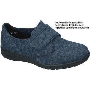 Solidus -Dames -  blauw donker - pantoffels - maat 38.5