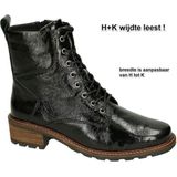 Solidus, 61000 00691, Zwarte lak dames veterboots