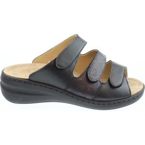 Solidus - 21154 Slippers - Schwarz - Wijdte H - Synthetisch