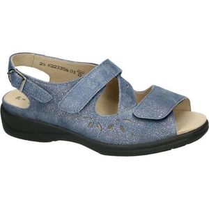 Solidus -Dames - blauw - sandalen - maat 42