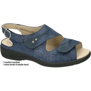 Solidus -Dames -  blauw donker - sandalen - maat 40½