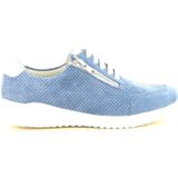 Solidus - Dames - Sneakers - Blauw - Velours - K-Wijdte
