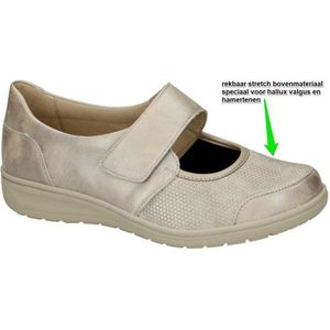 Solidus - 29503-20728 - Klittenbandschoenen - Grijs - Leer