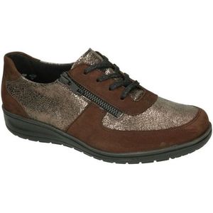 Solidus -Dames -  bruin donker - sneakers  - maat 36.5