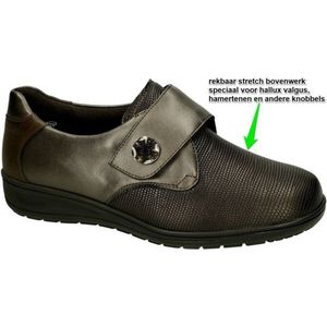 Solidus -Dames - bruin donker - lage gesloten schoenen - maat 38.5