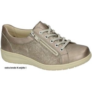 Solidus - Sneakers - Taupe - Leder - Comfortabele Dames
