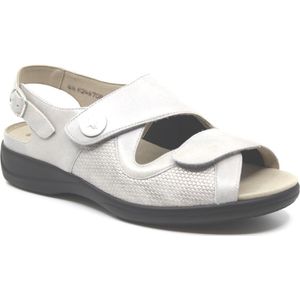 Solidus - Dames - Sandalen - Grijs - Comfort - Klittenband