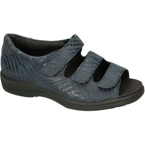 Solidus -Dames - blauw donker - sandalen - maat 35