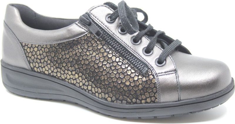 Solidus - 29001-30525 KATE - Sneakers - Brons - Extra Brede K-Wijdte, Uitneembare Binnenzool, Antislip Loopzool