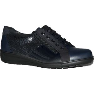 Solidus - 27001 - Dames Sneakers - Blauw - Leer