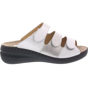 Dames Slippers Solidus 21154-20821 Serenity Spezial Off White Zilver - Maat 4½