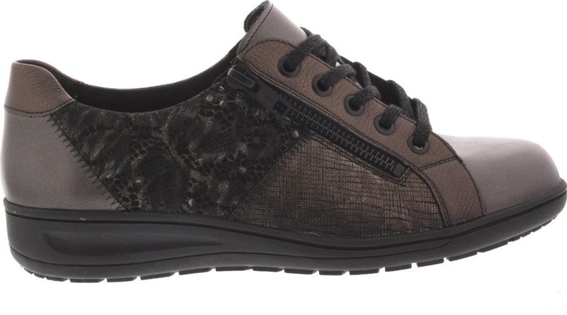 Solidus - 27001-20848 - Veterschoenen - Grijs - Leer