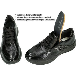 Solidus -Dames - zwart - sneakers - maat 38
