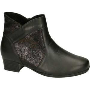 Solidus - Mira Vitello/Cigno - Enkellaarsjes - Zwart - Leder - Comfort-orthopedisch