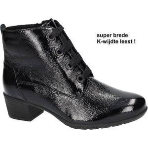 Solidus -Dames - zwart - enkellaarzen