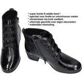 SOLIDUS - KERRY - Enkellaarsjes - Zwart - Lakleder - Comfortabel